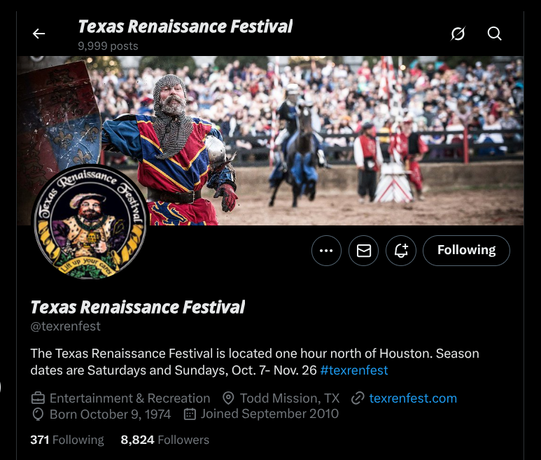 51st Annual Texas Renaissance&nbsp;Festival!